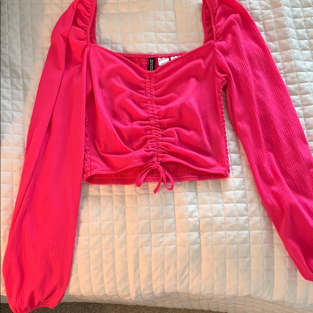 Pink crop top